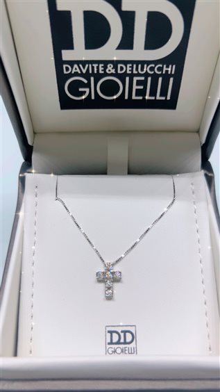 Collana Davite & Delucchi Donna in Oro bianco Diamante 0.25 Ct CLN011792/0 - CLN011792/0